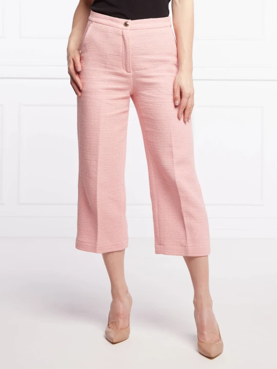 Zdjęcie produktu Liu Jo Spodnie | flare fit | mid rise pudrowy róż