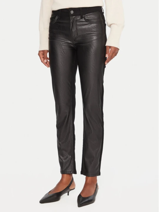 Zdjęcie produktu Liu Jo Spodnie z imitacji skóry UF5035 E0747 Czarny Skinny Fit