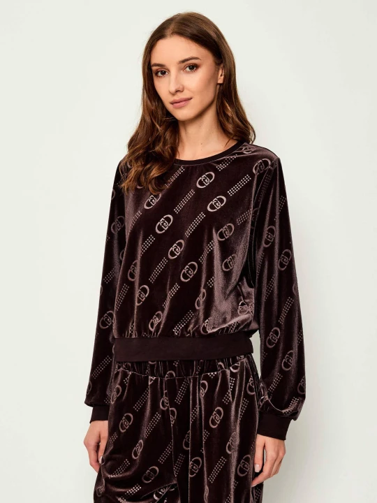 Zdjęcie produktu Liu Jo Sport Bluza CHENILLE | Relaxed fit brązowy