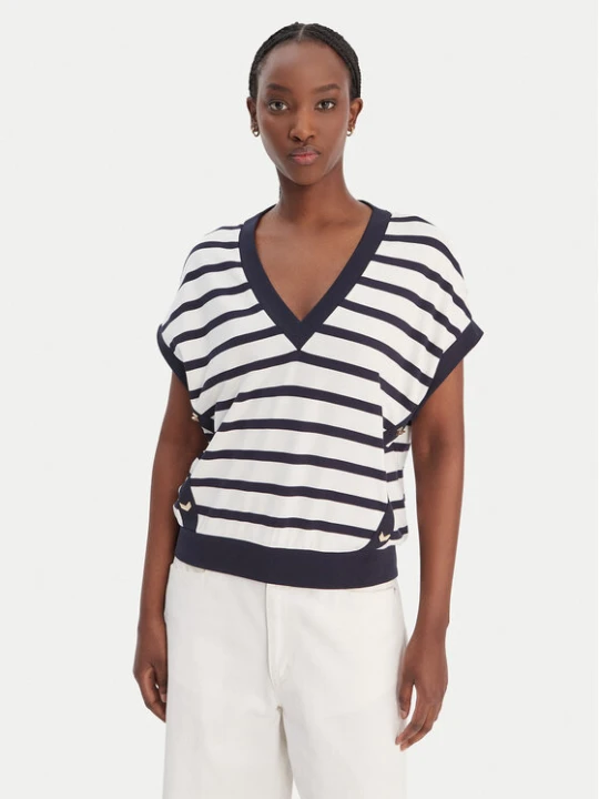 Zdjęcie produktu Liu Jo Sport Bluzka TA6084 J3867 Granatowy Relaxed Fit