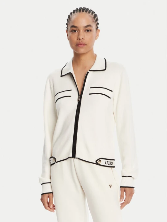 Zdjęcie produktu Liu Jo Sport Kardigan TF5250 MS59L Écru Regular Fit Kremowy
