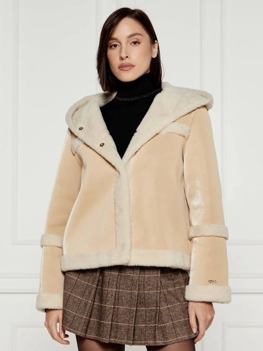 Zdjęcie produktu Liu Jo Sport Kożuch | Regular Fit | shearling beżowy