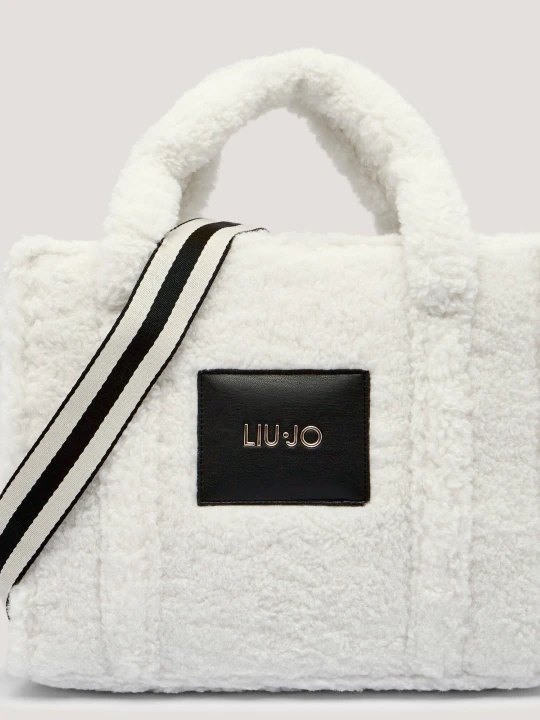 Zdjęcie produktu Liu Jo Sport Shopperka M TOTE | shearling biały