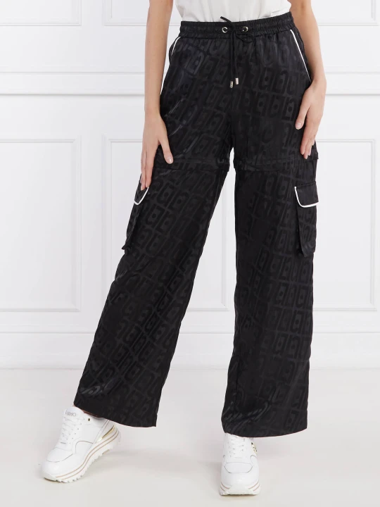 Zdjęcie produktu Liu Jo Sport Spodnie dresowe 2w1 | Relaxed fit czarny