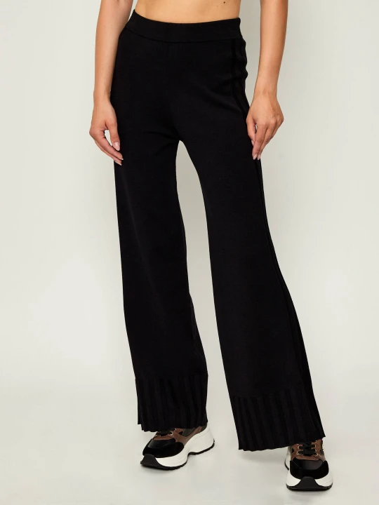 Zdjęcie produktu Liu Jo Sport Spodnie dzianinowe | flare fit czarny