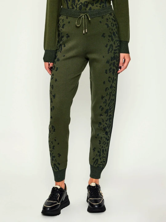 Zdjęcie produktu Liu Jo Sport Spodnie dzianinowe | Slim Fit oliwkowy