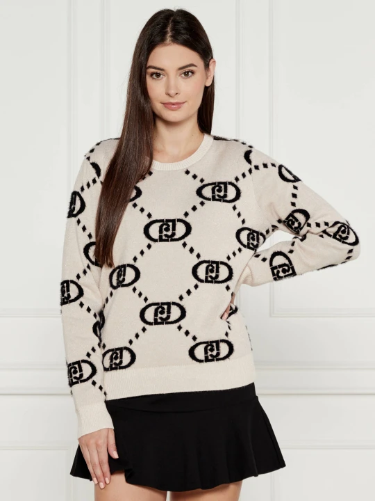 Zdjęcie produktu Liu Jo Sport Sweter | Regular Fit beżowy