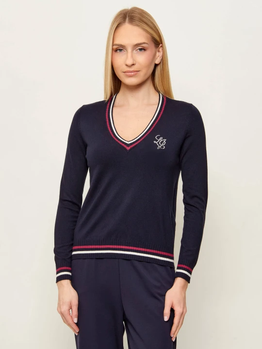 Zdjęcie produktu Liu Jo Sport Sweter | Slim Fit granatowy