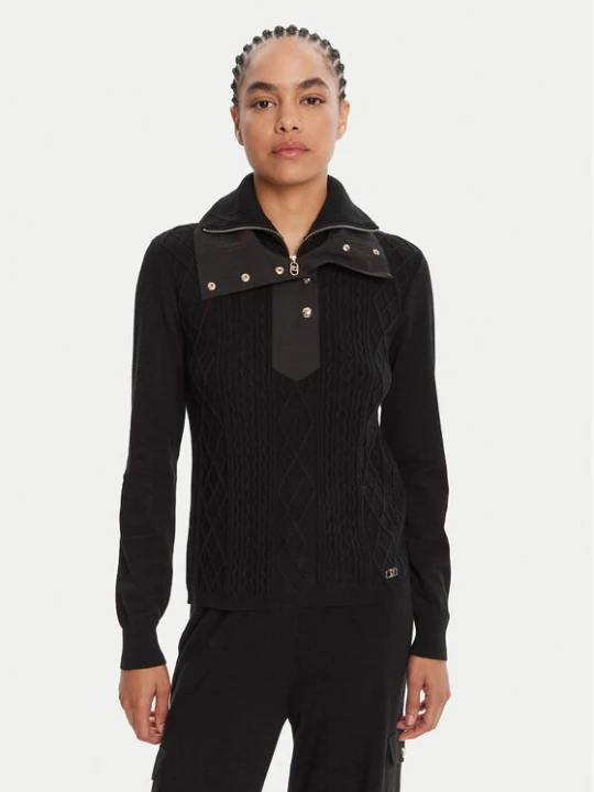 Zdjęcie produktu Liu Jo Sport Sweter TF5039 MS75L Czarny Regular Fit