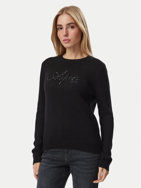 Zdjęcie produktu Liu Jo Sport Sweter TF6160 MA22S Czarny Regular Fit