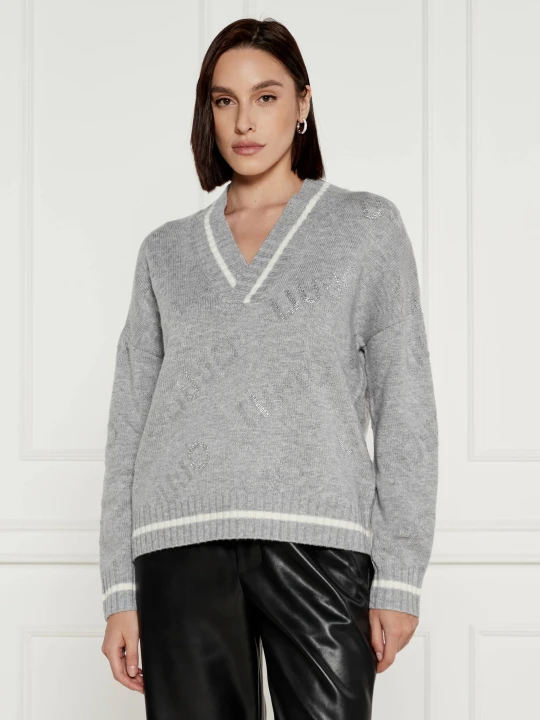 Zdjęcie produktu Liu Jo Sport Sweter | z dodatkiem wełny szary
