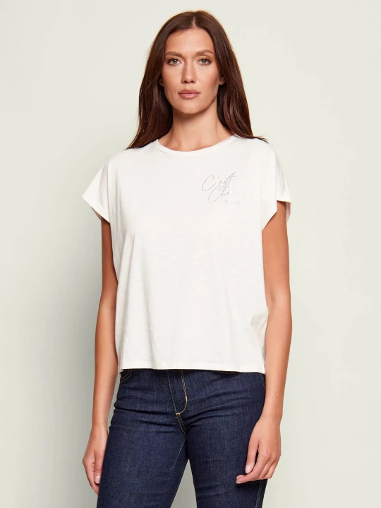 Zdjęcie produktu Liu Jo Sport T-shirt | Regular Fit biały