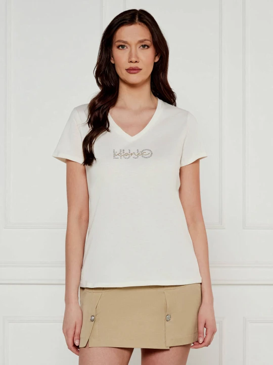 Zdjęcie produktu Liu Jo Sport T-shirt | Regular Fit kremowy