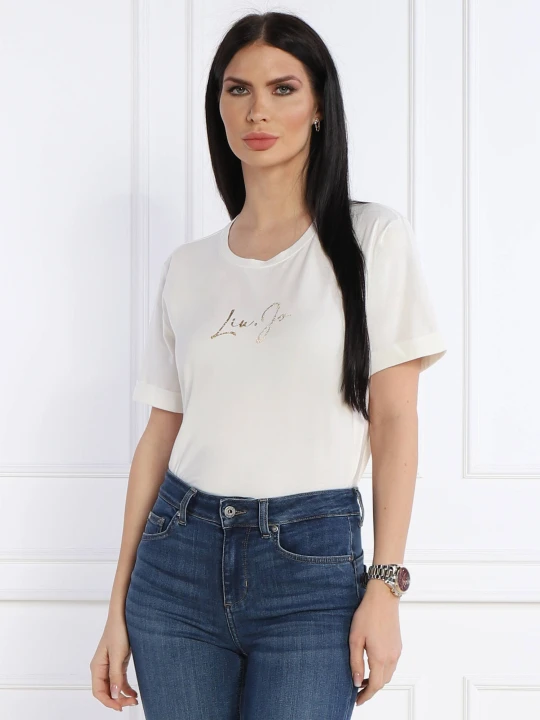 Zdjęcie produktu Liu Jo Sport T-shirt | Regular Fit ecru