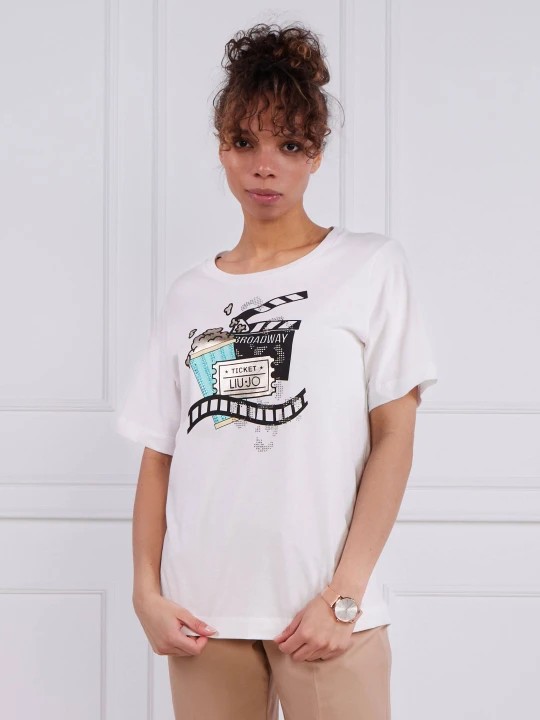 Zdjęcie produktu Liu Jo Sport T-shirt | Regular Fit biały