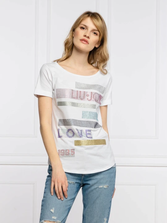 Zdjęcie produktu Liu Jo Sport T-shirt | Regular Fit biały