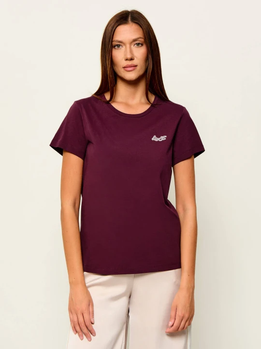 Zdjęcie produktu Liu Jo Sport T-shirt | Regular Fit bordowy