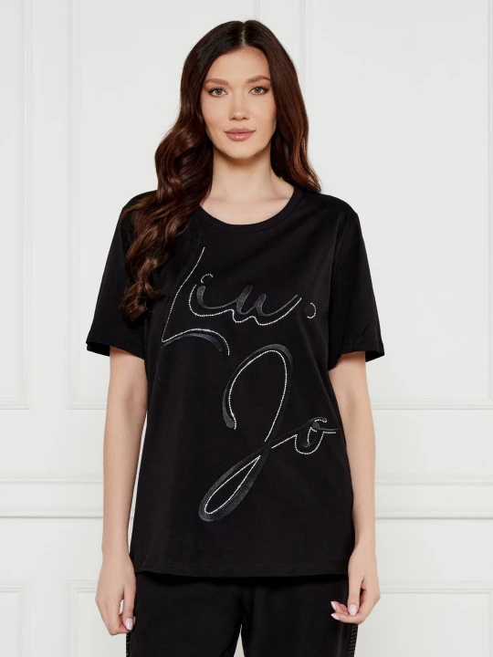 Zdjęcie produktu Liu Jo Sport T-shirt | Relaxed fit czarny