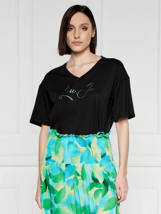Zdjęcie produktu Liu Jo Sport T-shirt | Relaxed fit czarny
