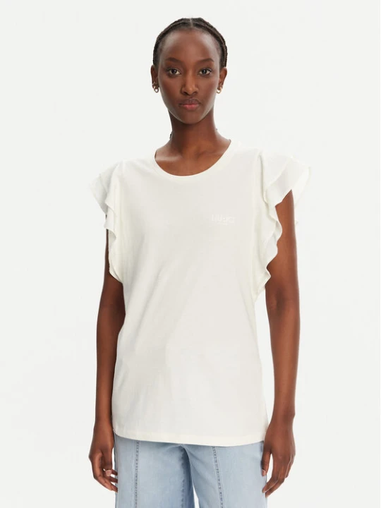 Zdjęcie produktu Liu Jo Sport T-Shirt TA5178 J5904 Biały Regular Fit