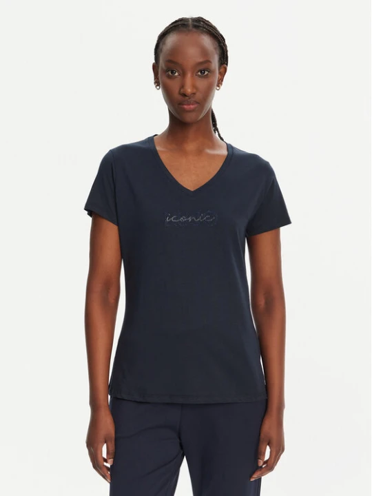 Zdjęcie produktu Liu Jo Sport T-Shirt TA5179 J6040 Granatowy Regular Fit