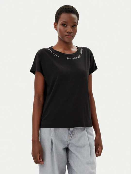 Zdjęcie produktu Liu Jo Sport T-Shirt TA5268 JS005 Czarny Regular Fit
