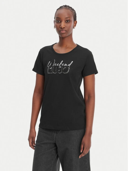Zdjęcie produktu Liu Jo Sport T-Shirt TA6252 JS923 Czarny Regular Fit