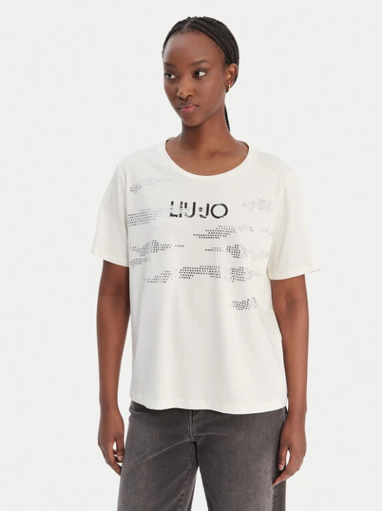 Zdjęcie produktu Liu Jo Sport T-Shirt TA6265 JS923 Biały Regular Fit