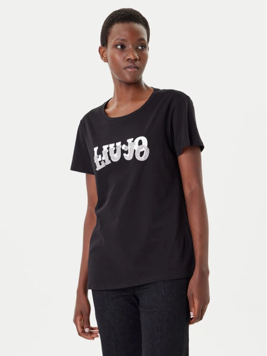 Zdjęcie produktu Liu Jo Sport T-Shirt TF5280 JS923 Czarny Regular Fit