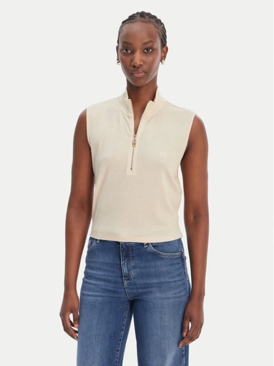 Zdjęcie produktu Liu Jo Sport Top TA6174 J3845 Écru Regular Fit Kremowy
