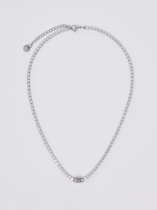 Zdjęcie produktu Liu Jo Tennis Choker With Rhinestones srebrny