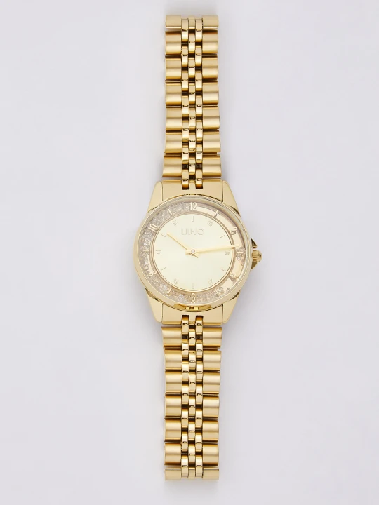 Zdjęcie produktu Liu Jo Stainless Steel Watch With Sparkling Accents Gold Colour