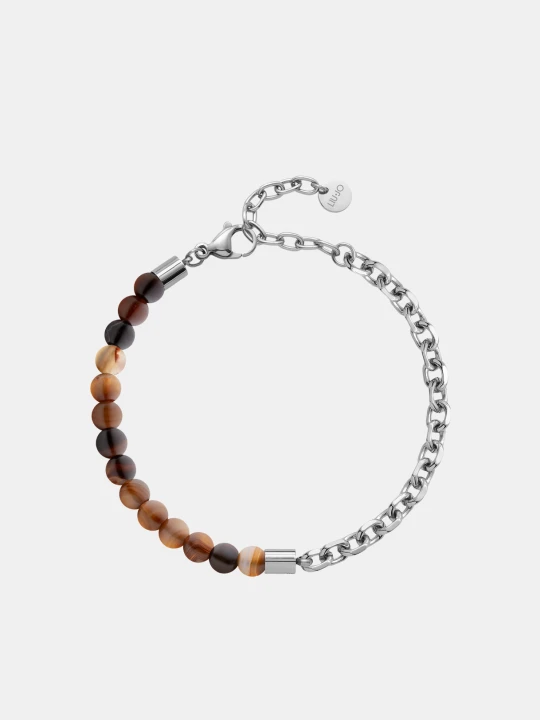 Zdjęcie produktu Liu Jo Steel Bracelet With Beads brązowy