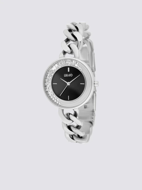 Zdjęcie produktu Liu Jo Steel Watch With Bejewelled Chain srebrny
