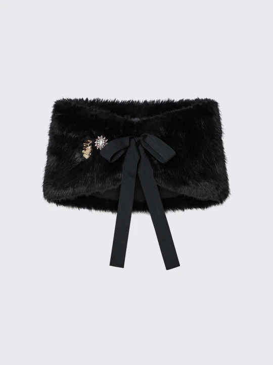 Zdjęcie produktu Liu Jo Stole In Faux Fur czarny