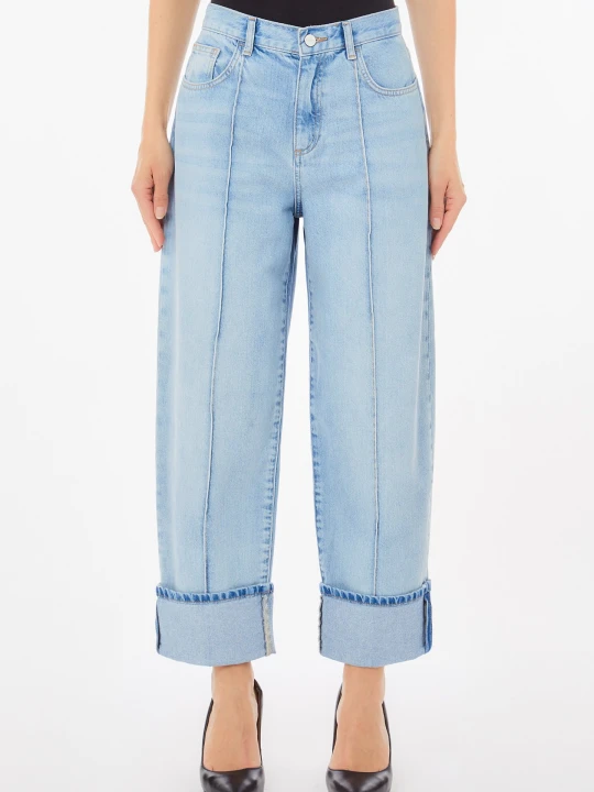Zdjęcie produktu Liu Jo Straight Cropped Jeans Light Blue Denim