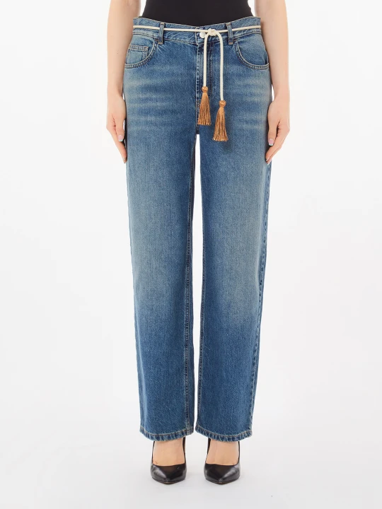 Zdjęcie produktu Liu Jo Straight Jeans With Belt Light Denim