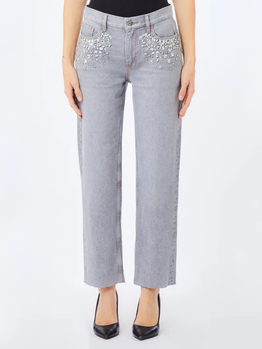 Zdjęcie produktu Liu Jo Straight-leg Jeans With Rhinestones