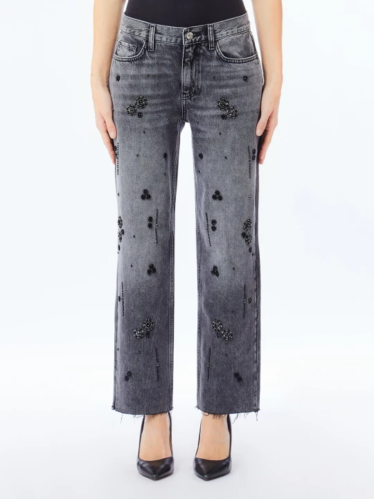 Zdjęcie produktu Liu Jo Straight-leg Jeans With Rhinestones