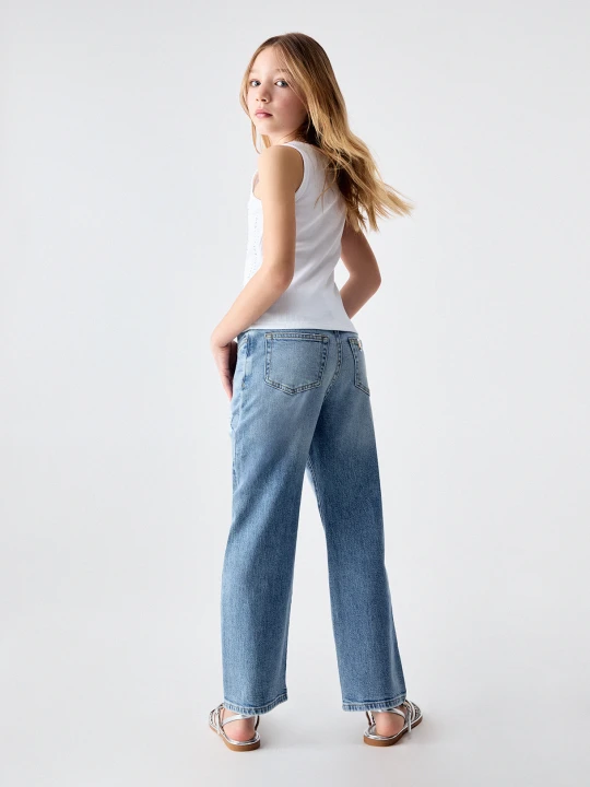 Zdjęcie produktu Liu Jo Straight-leg Jeans With Rips Light Denim