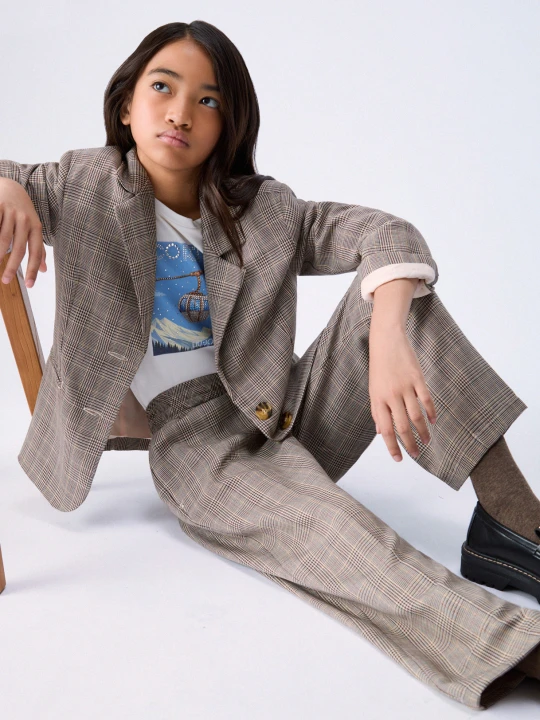 Zdjęcie produktu Liu Jo Straight Trousers In Prince Of Wales Check
