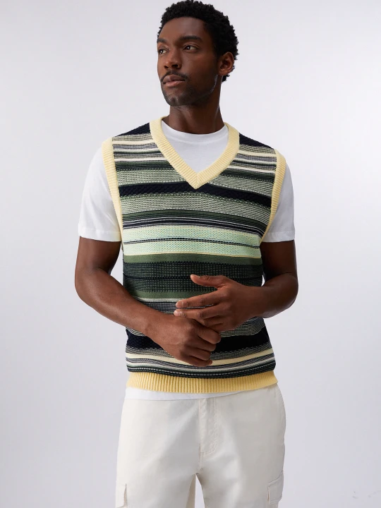 Zdjęcie produktu Liu Jo Striped Gilet zielony