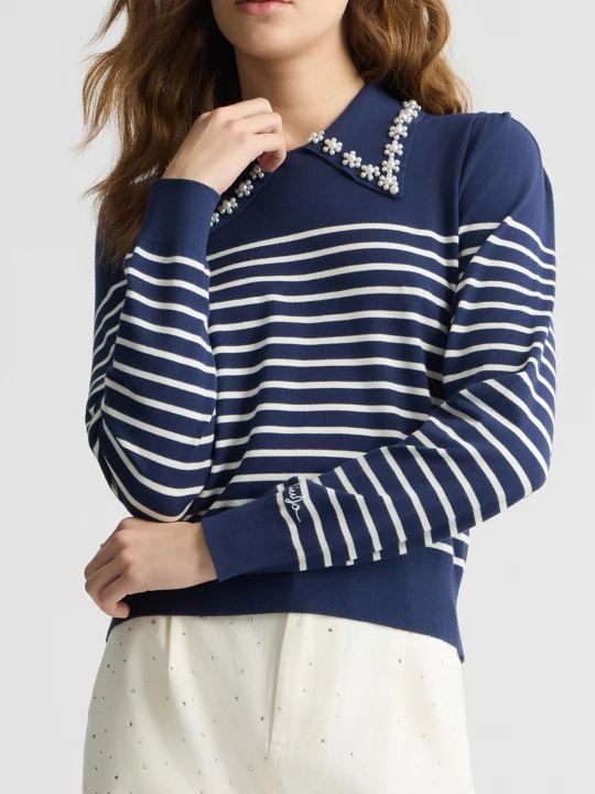 Zdjęcie produktu Liu Jo Striped Jumper With Collar