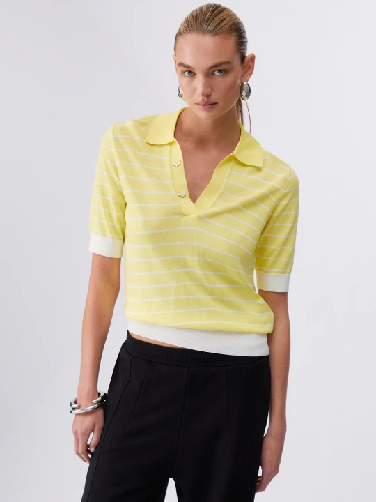 Zdjęcie produktu Liu Jo Striped Top żółty