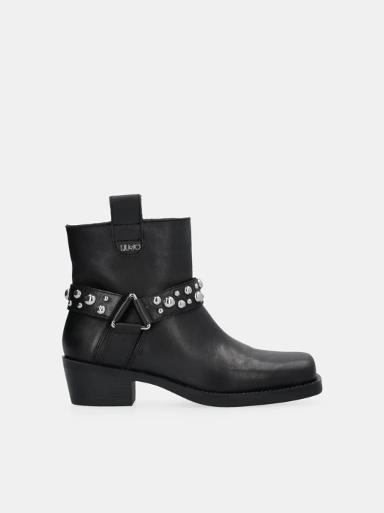 Zdjęcie produktu Liu Jo Ankle Boots Western With Studs czarny