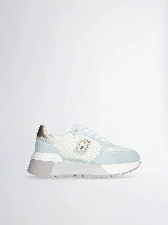 Zdjęcie produktu Liu Jo Suede And Mesh Platform Sneakers zielony
