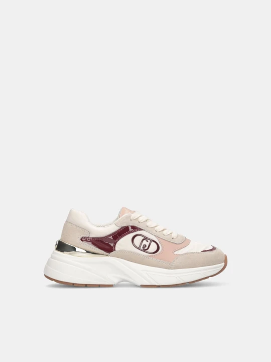 Zdjęcie produktu Liu Jo Suede And Nylon Sneakers beżowy