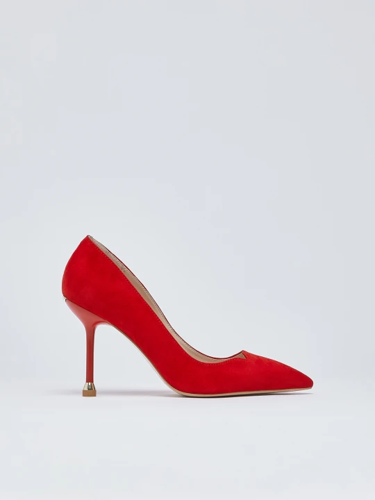 Zdjęcie produktu Liu Jo Suede Court Shoes czerwony