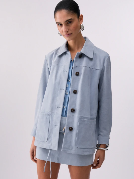 Zdjęcie produktu Liu Jo Suede Jacket Light Blue