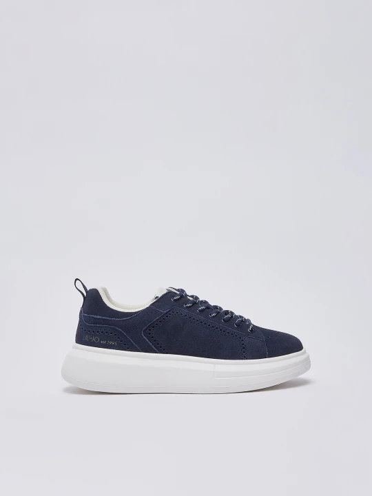 Zdjęcie produktu Liu Jo Suede Platform Sneakers niebieski